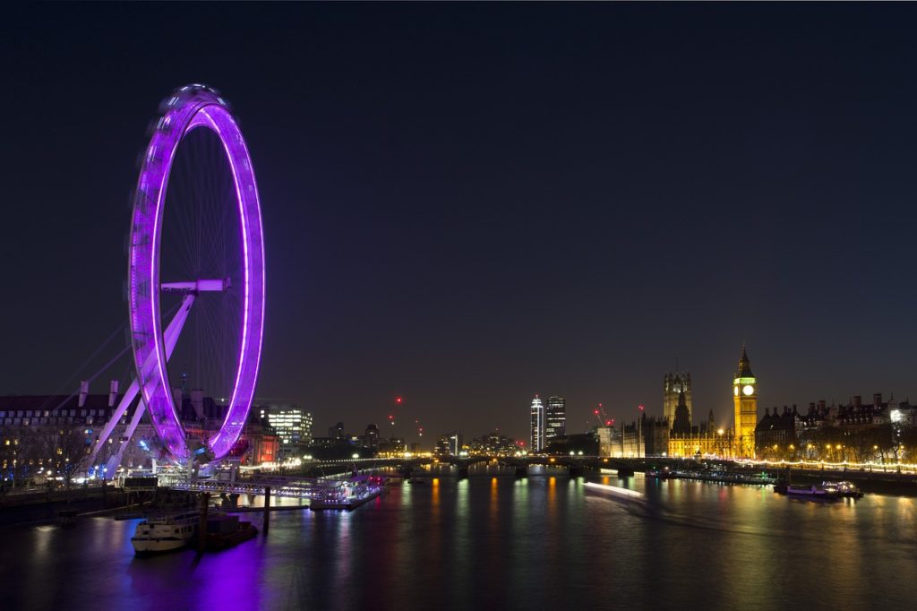 london eye night