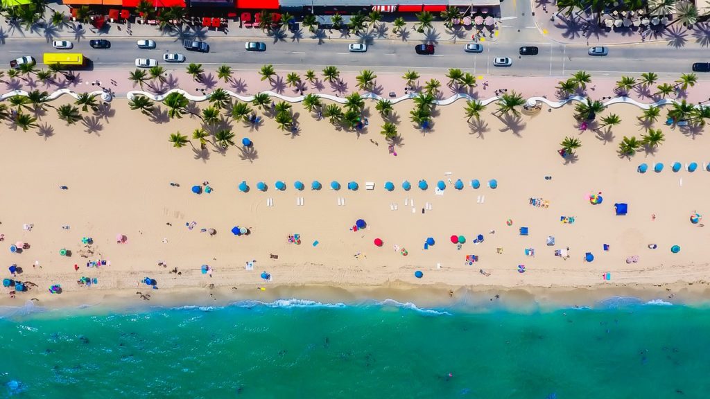 beach drone